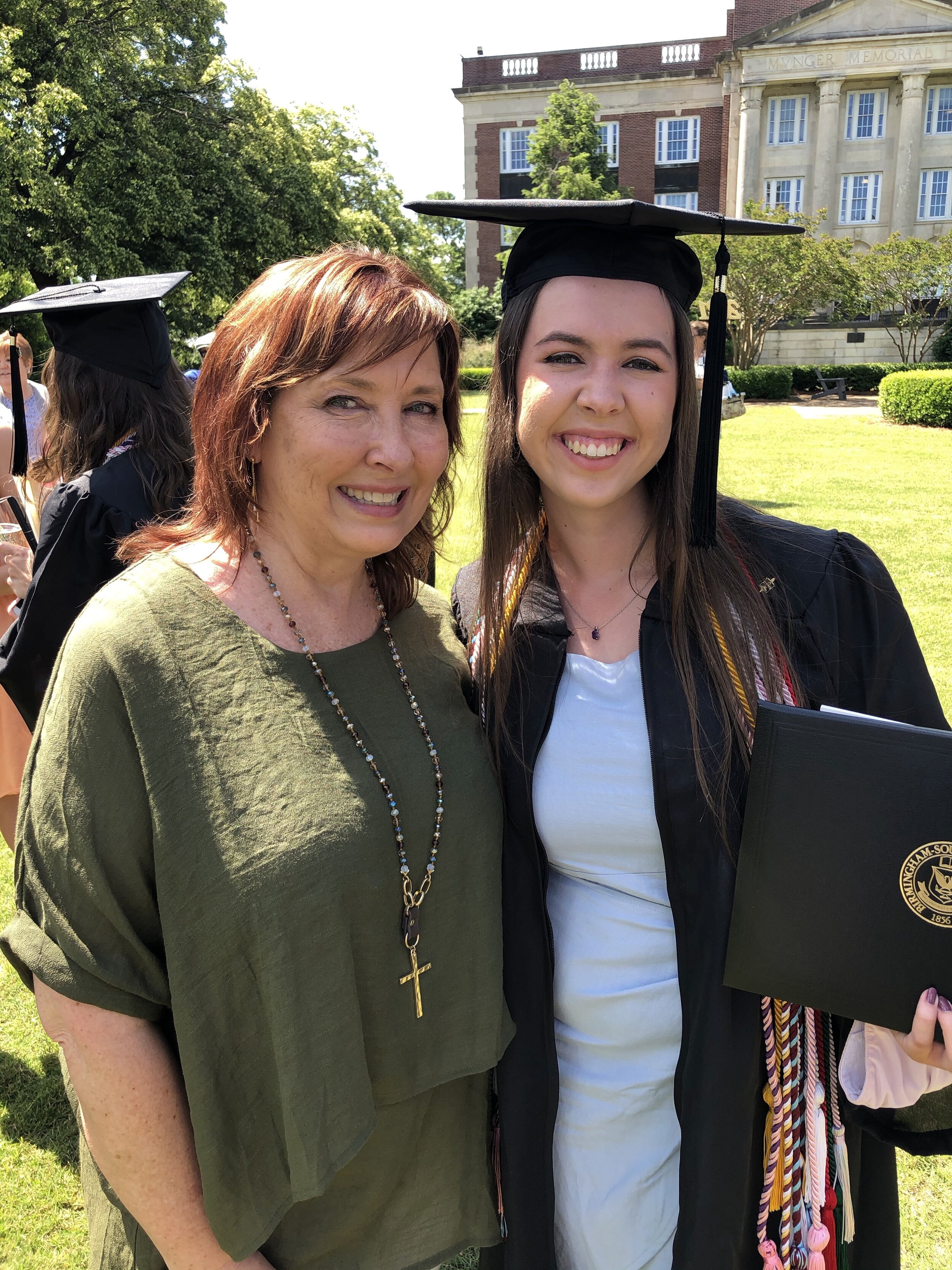 My mom and I at graduation.